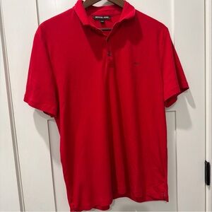 Michael Kors Bold Red Polo Shirt